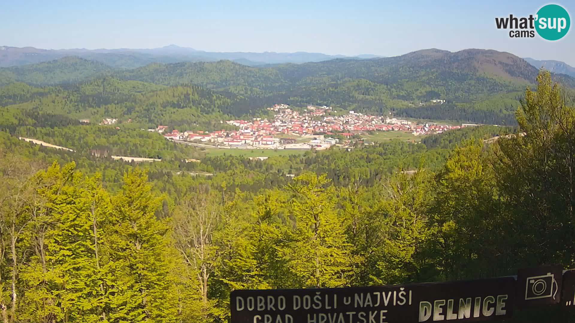 Panorama di Delnice – dalla stazione sciistica Petehovac