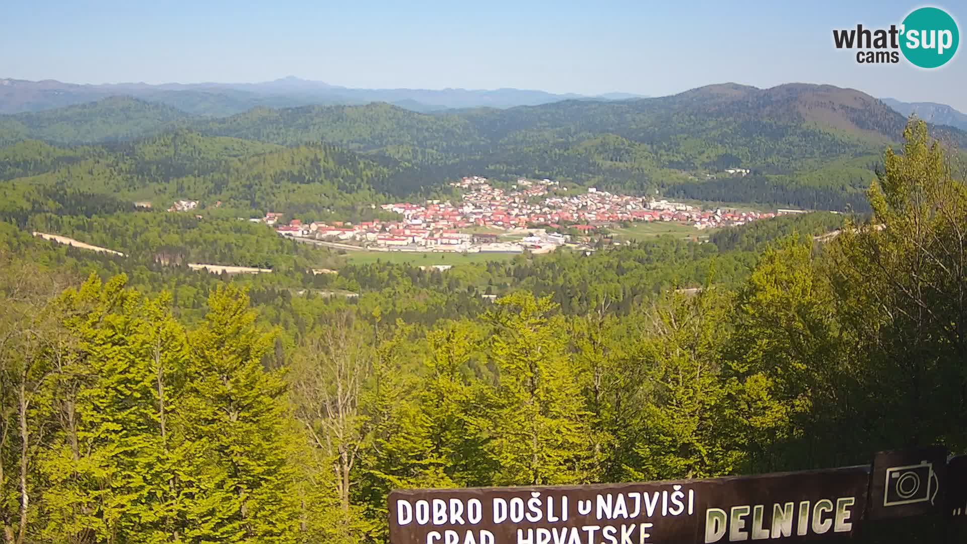 Panorama na Delnice – sa skijališta Petehovac