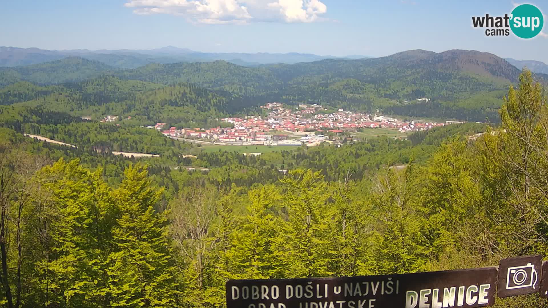 Panorama na Delnice – sa skijališta Petehovac