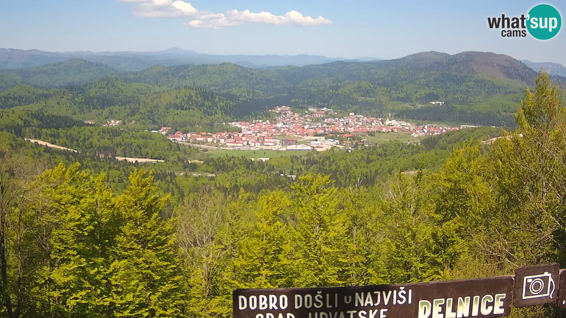 Panorama na Delnice – sa skijališta Petehovac