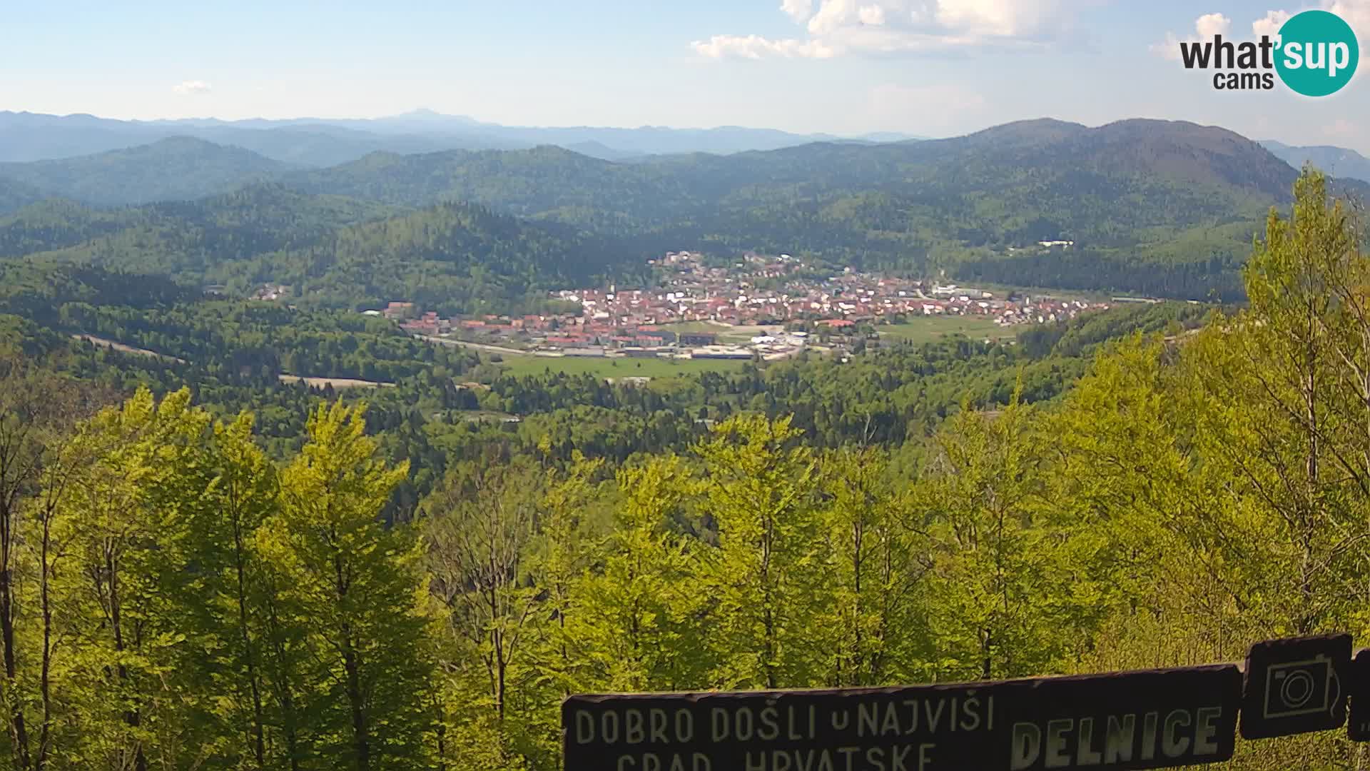 Panorama di Delnice – dalla stazione sciistica Petehovac
