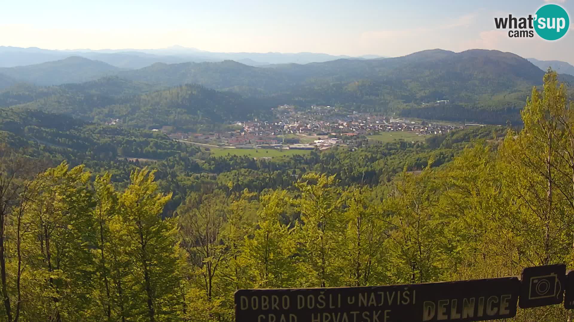 Panorama di Delnice – dalla stazione sciistica Petehovac