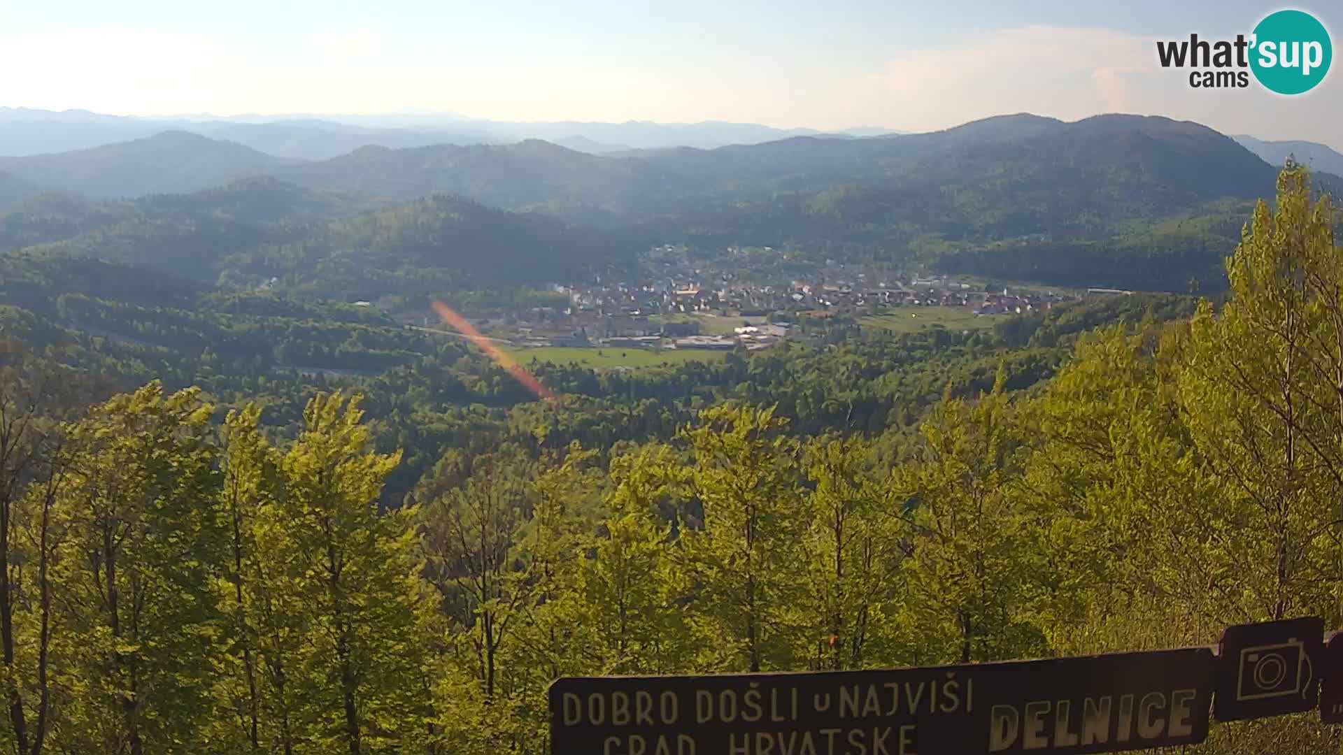 Panorama di Delnice – dalla stazione sciistica Petehovac