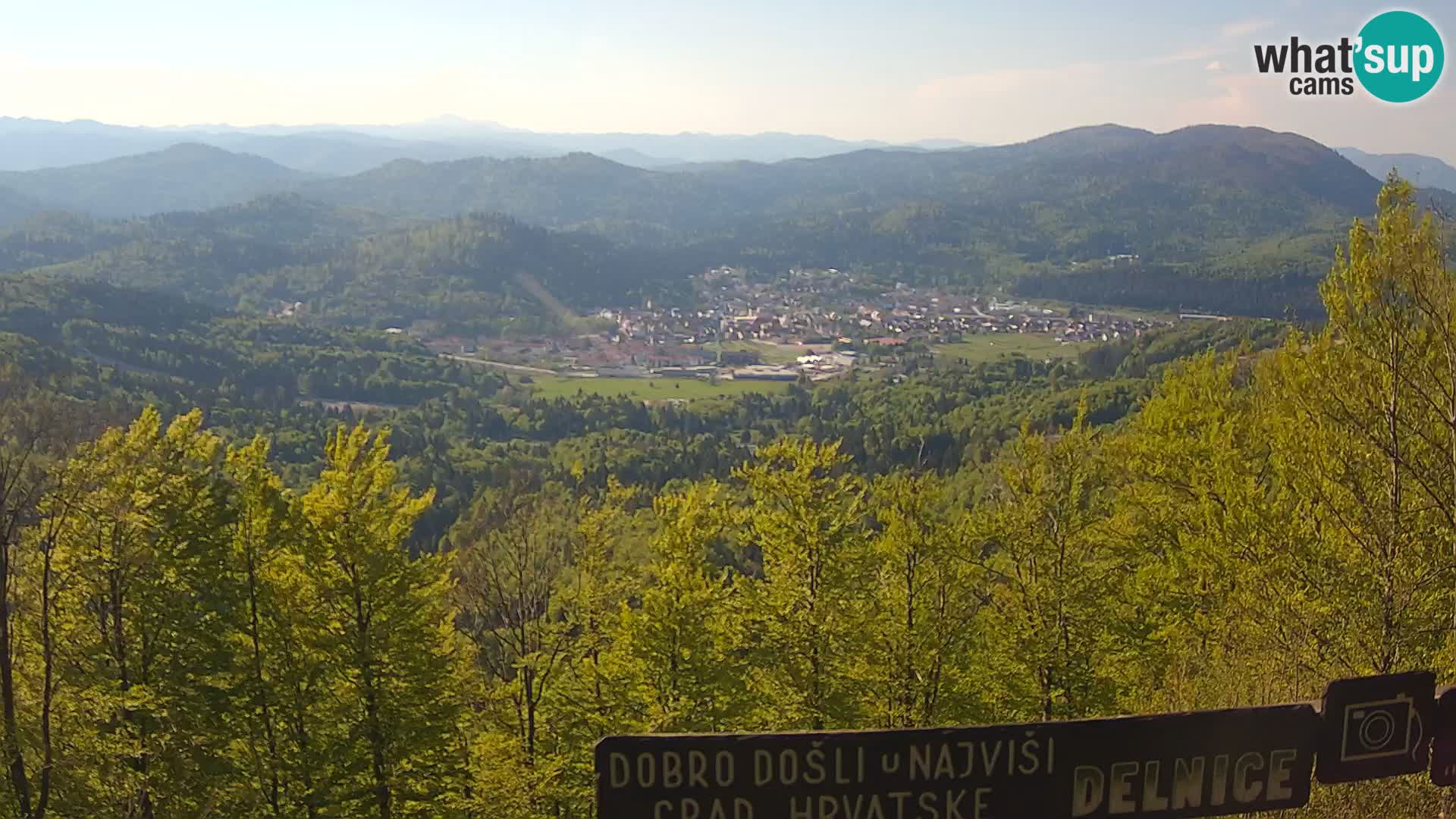 Panorama di Delnice – dalla stazione sciistica Petehovac