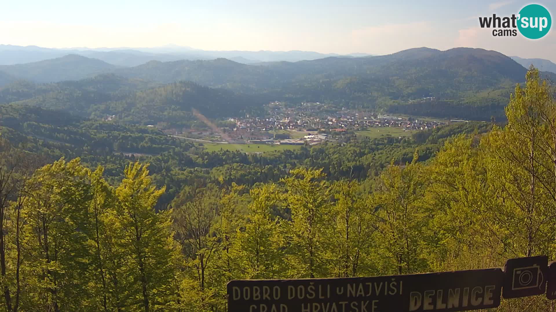Panorama na Delnice – sa skijališta Petehovac