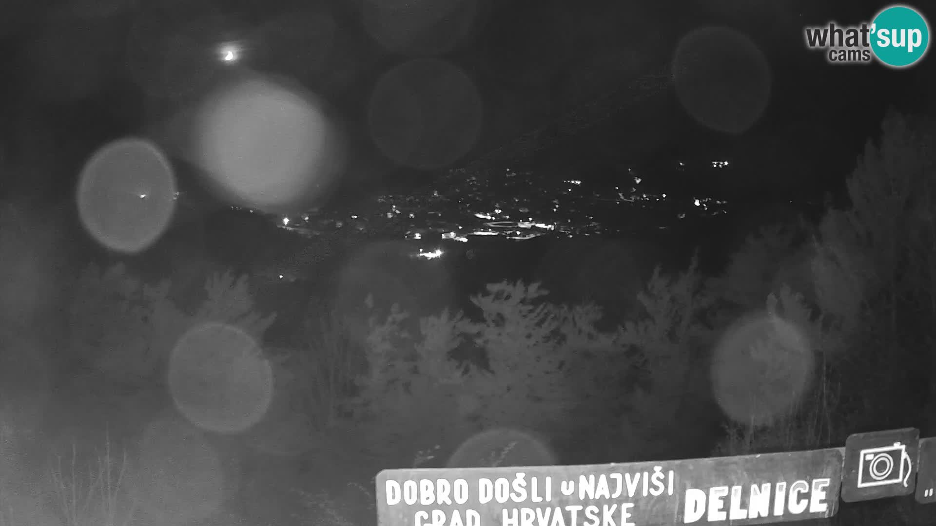 Panorama Delnice – vom Skigebiet Petehovac