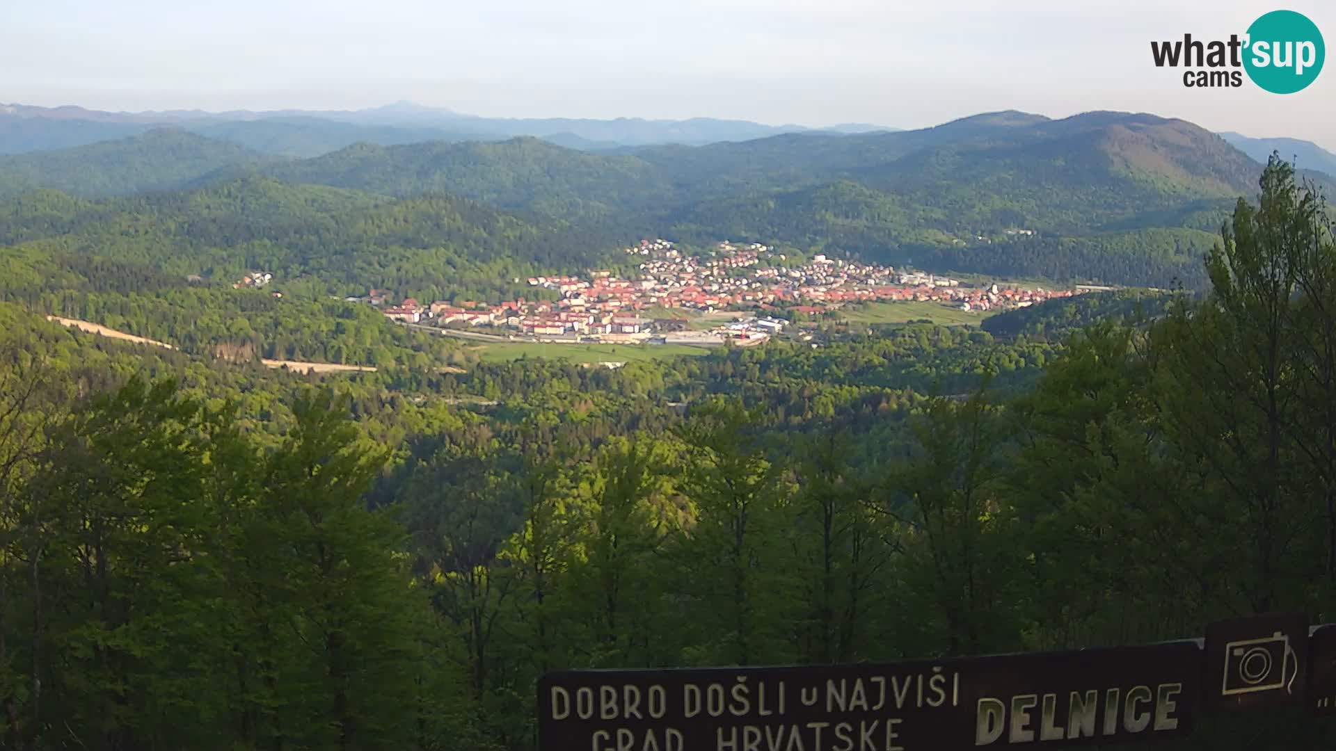Panorama di Delnice – dalla stazione sciistica Petehovac