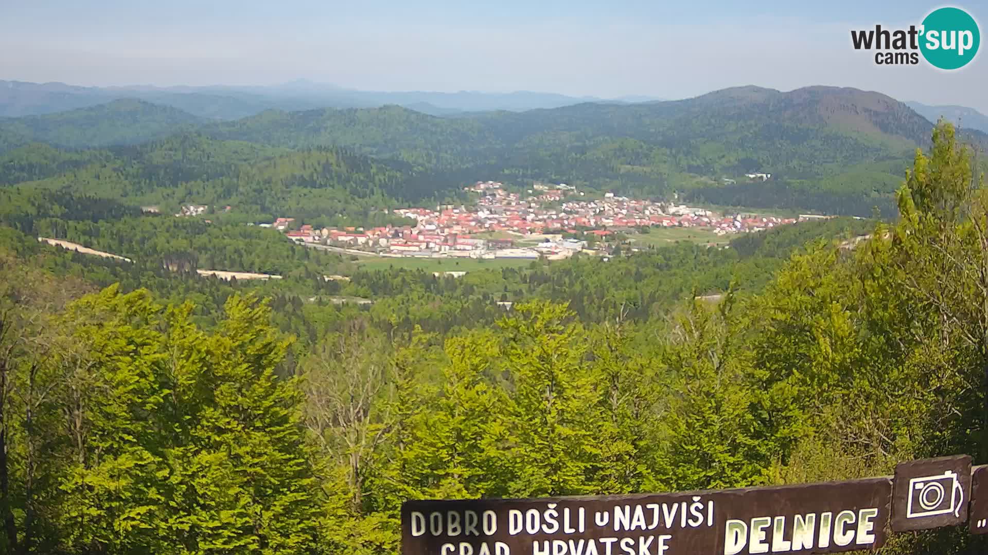 Panorama di Delnice – dalla stazione sciistica Petehovac