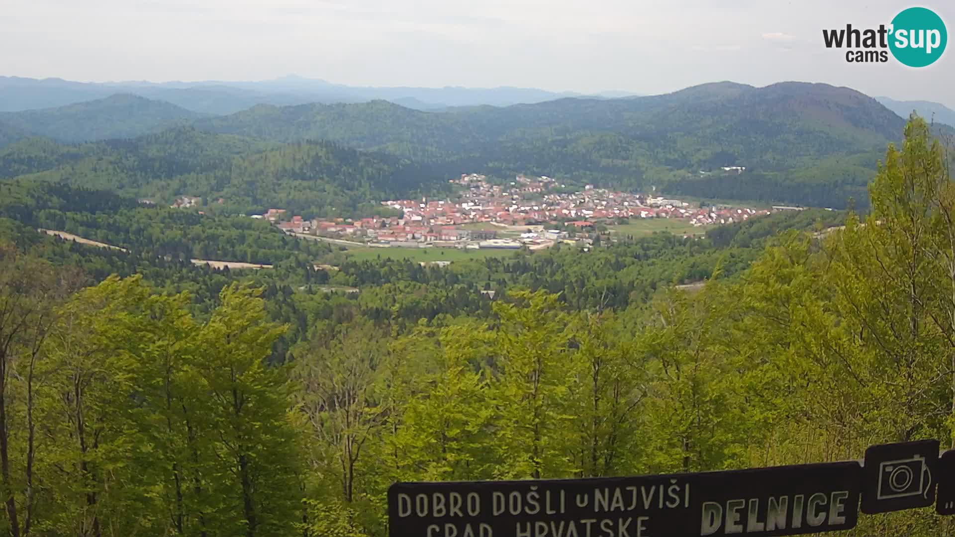 Panorama na Delnice – sa skijališta Petehovac