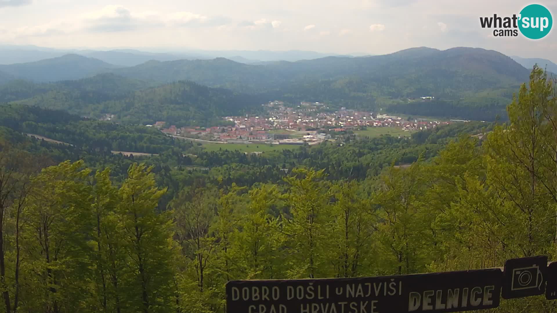 Panorama na Delnice – sa skijališta Petehovac