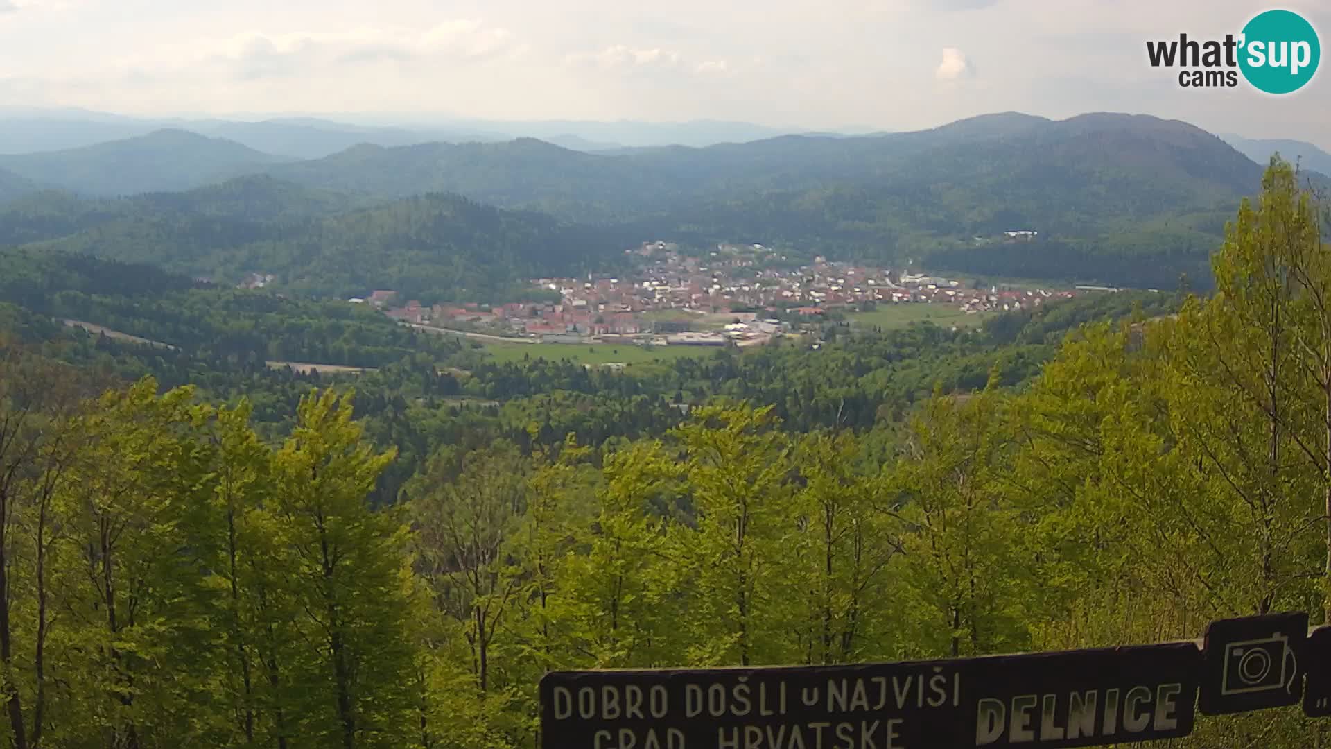 Panorama na Delnice – sa skijališta Petehovac