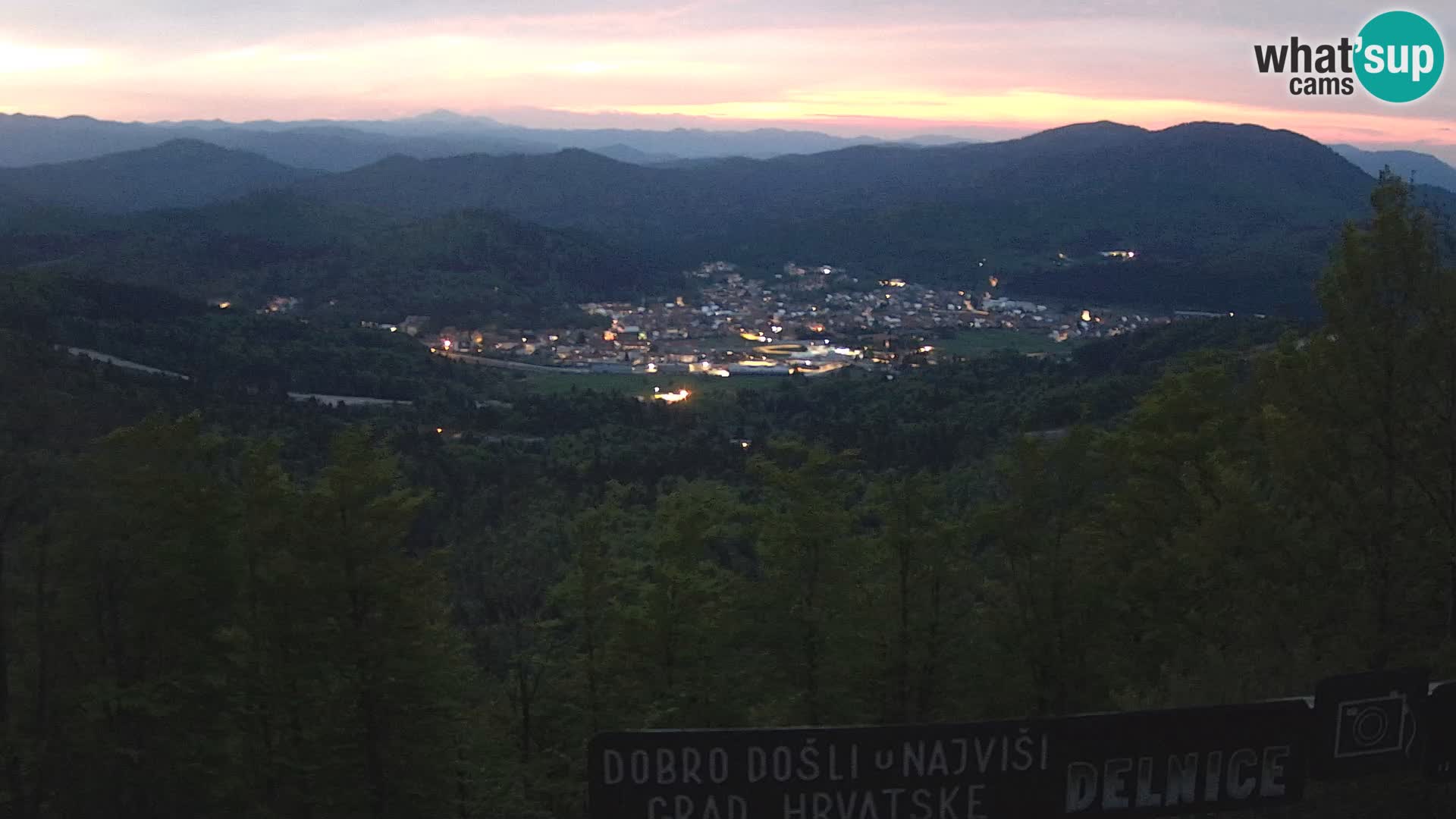 Panorama Delnice – from Ski centar Petehovac