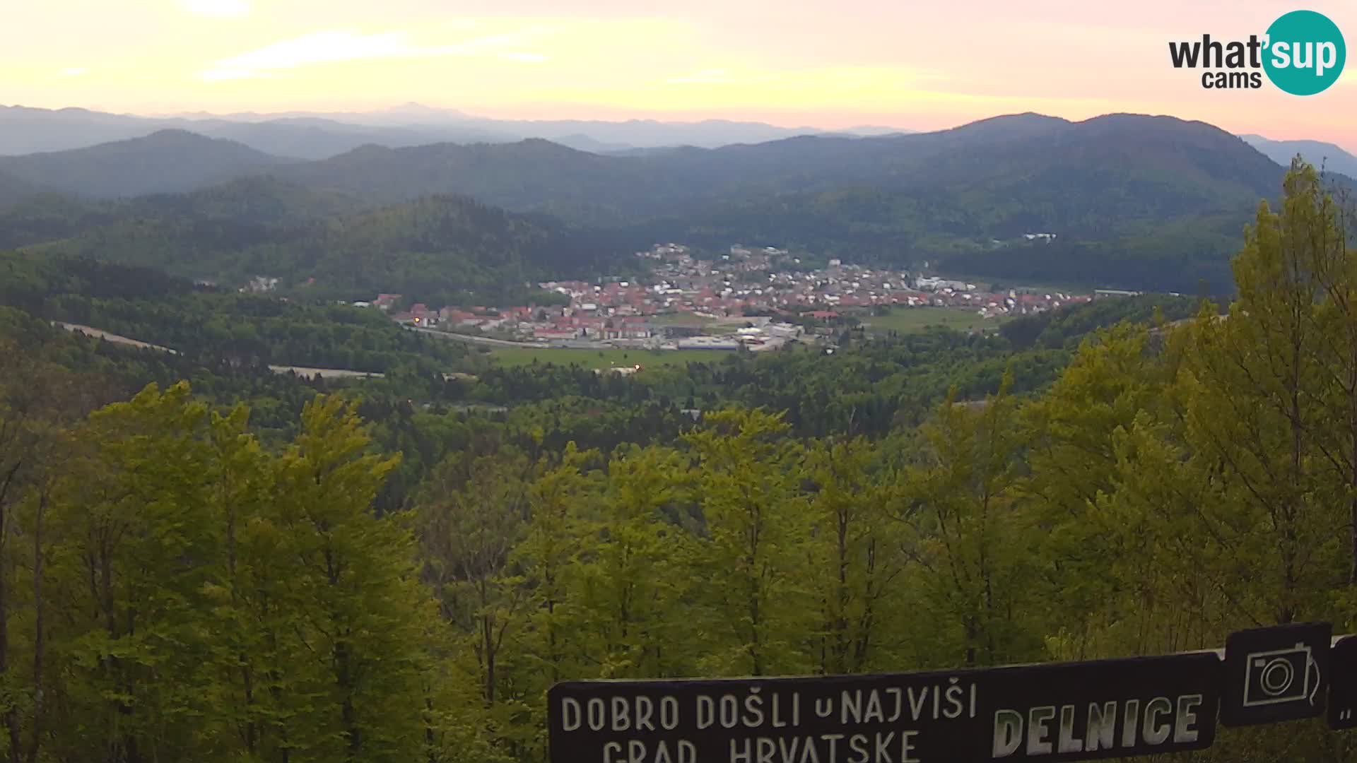 Panorama Delnice – from Ski centar Petehovac