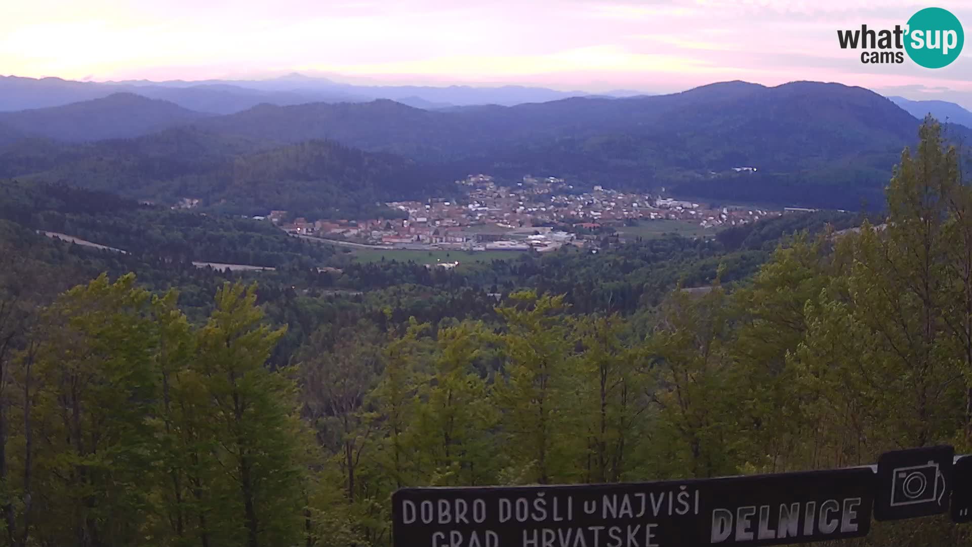Panorama na Delnice – sa skijališta Petehovac