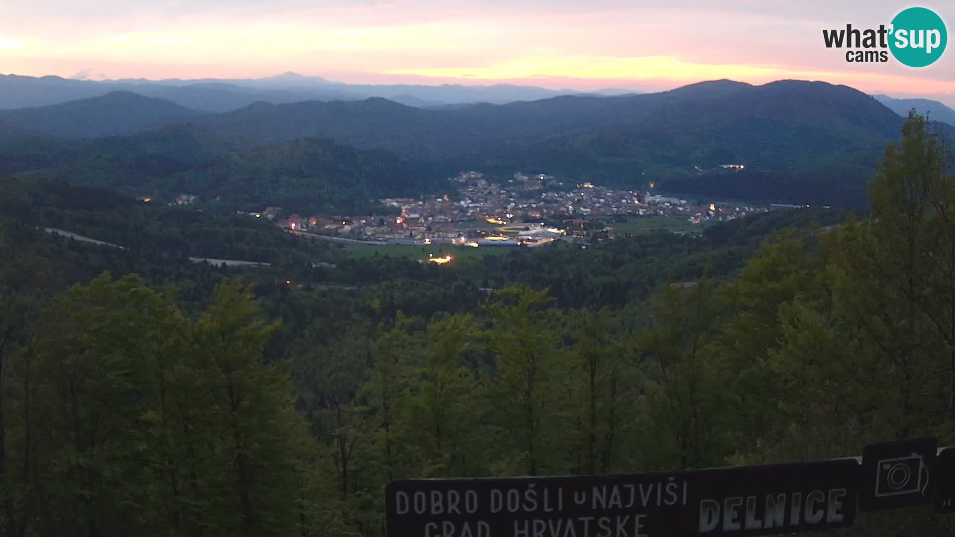 Panorama Delnice – from Ski centar Petehovac