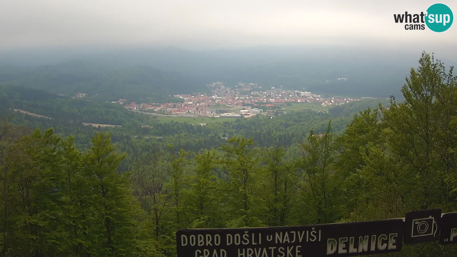 Panorama Delnice – from Ski centar Petehovac
