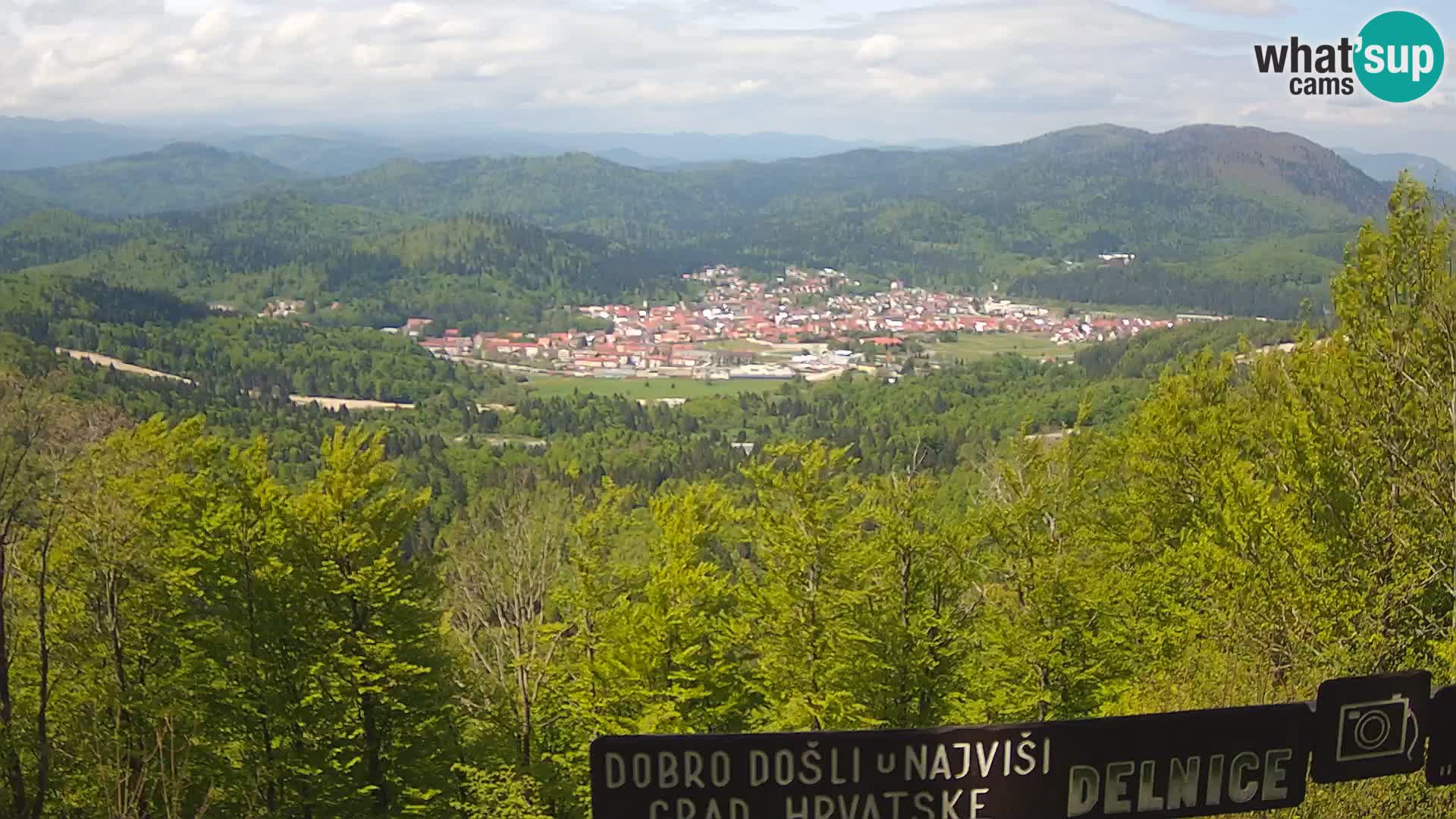 Panorama di Delnice – dalla stazione sciistica Petehovac