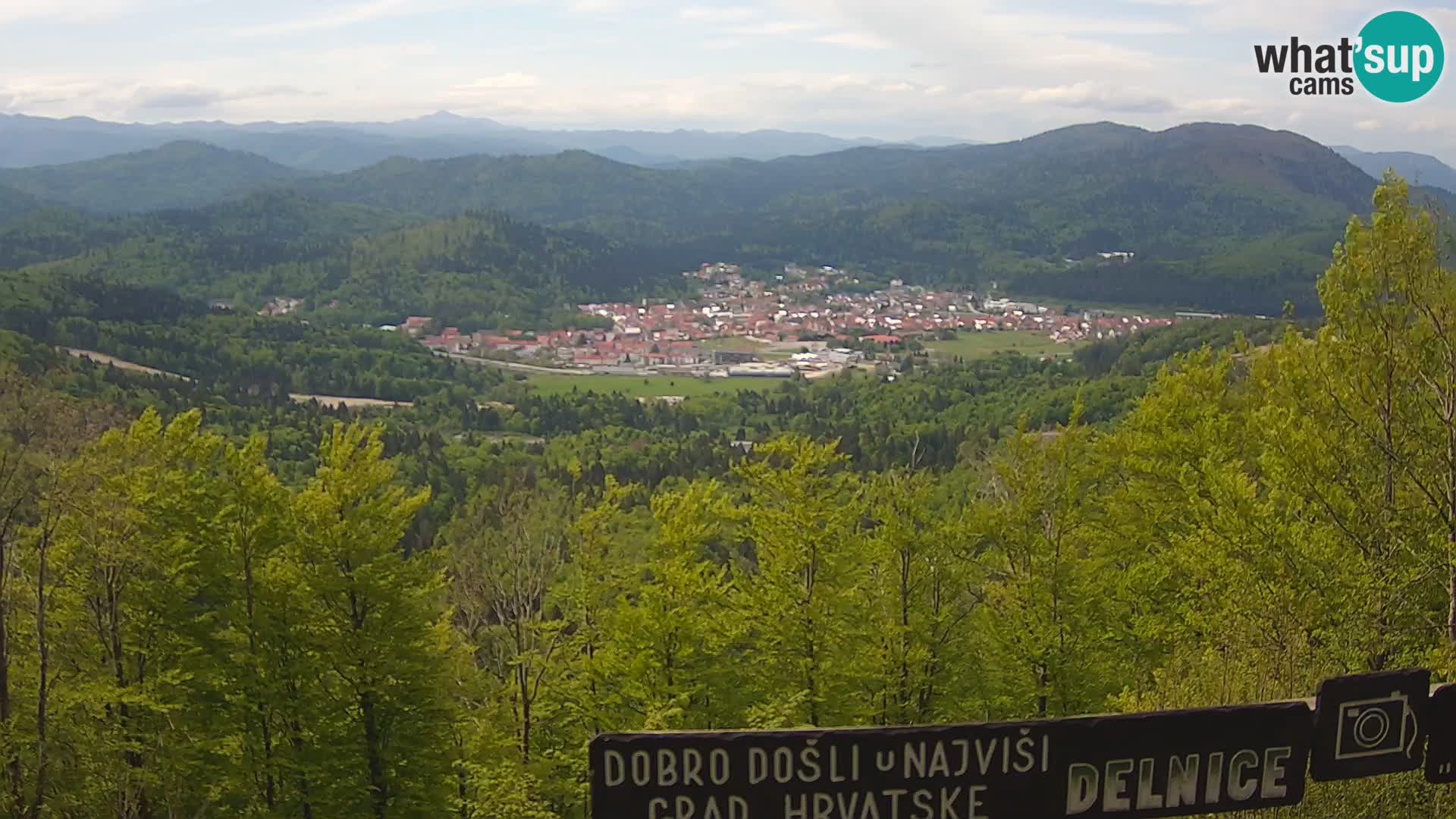 Panorama na Delnice – sa skijališta Petehovac