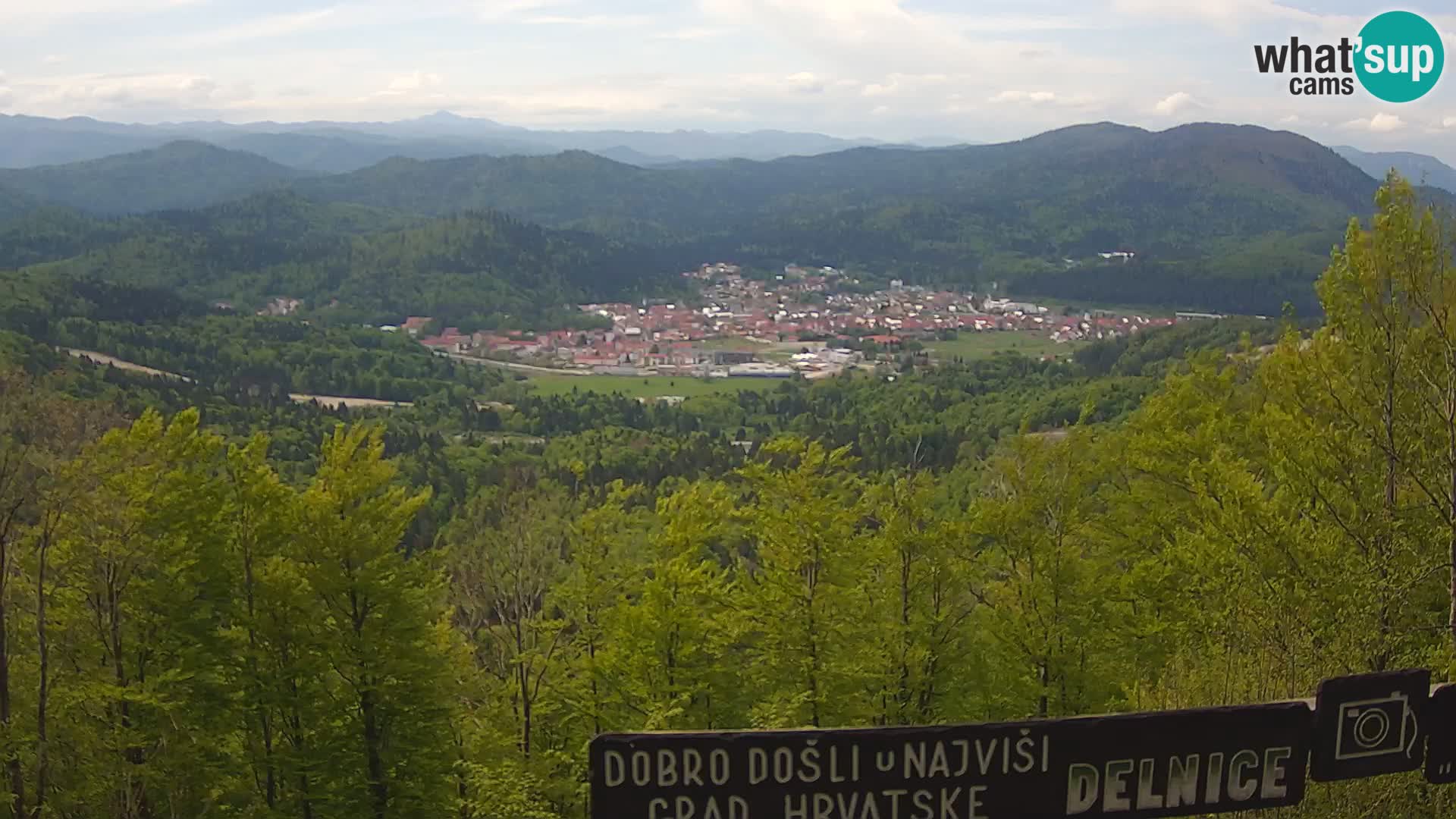 Panorama di Delnice – dalla stazione sciistica Petehovac
