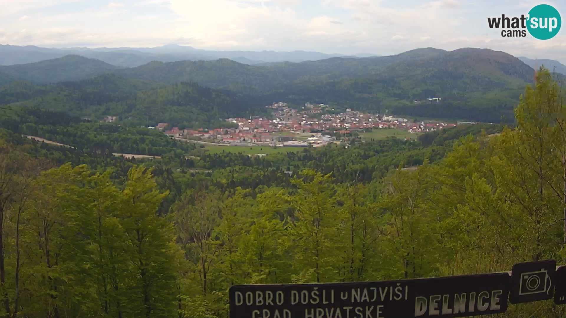 Panorama na Delnice – sa skijališta Petehovac