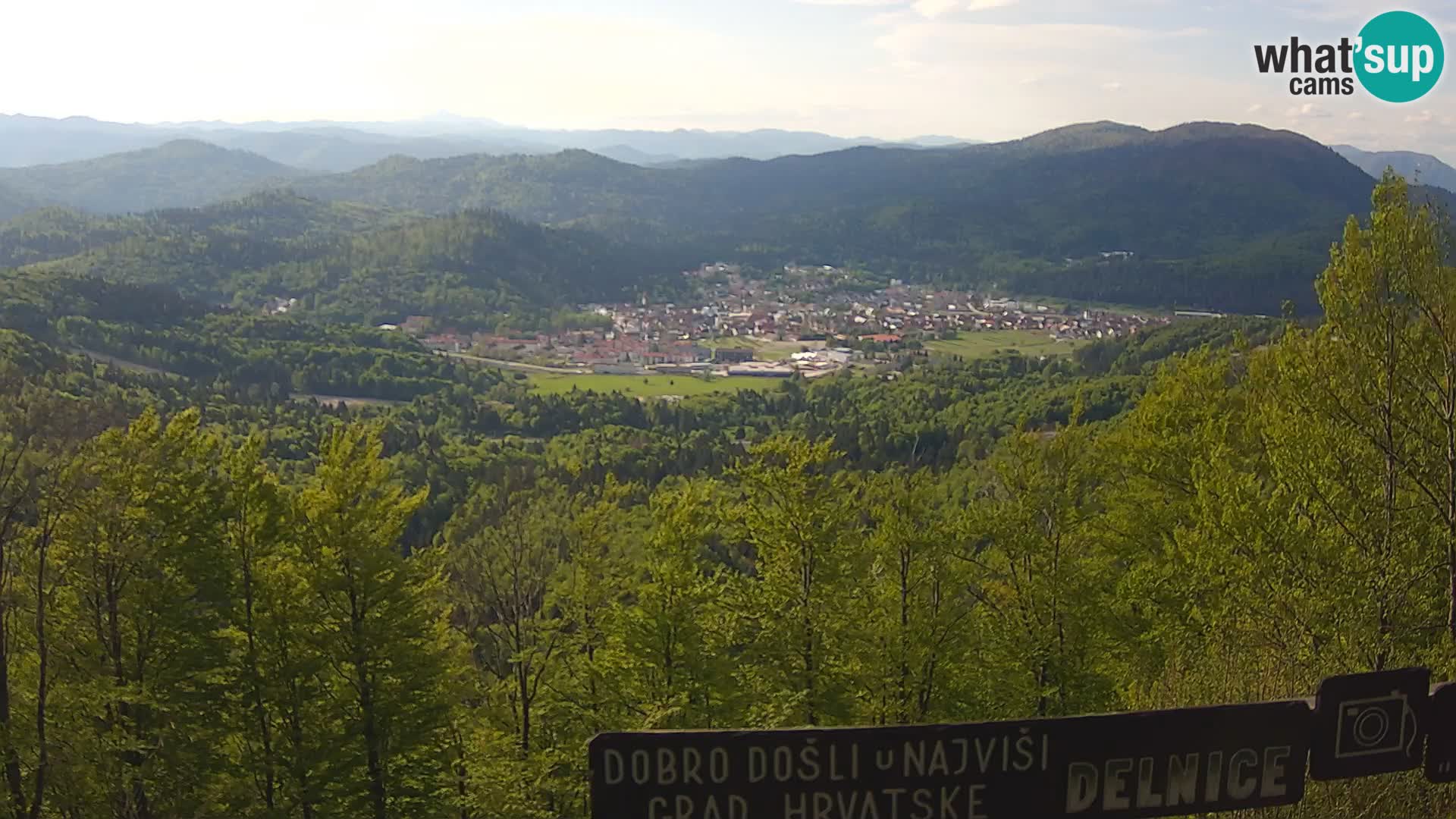Panorama di Delnice – dalla stazione sciistica Petehovac