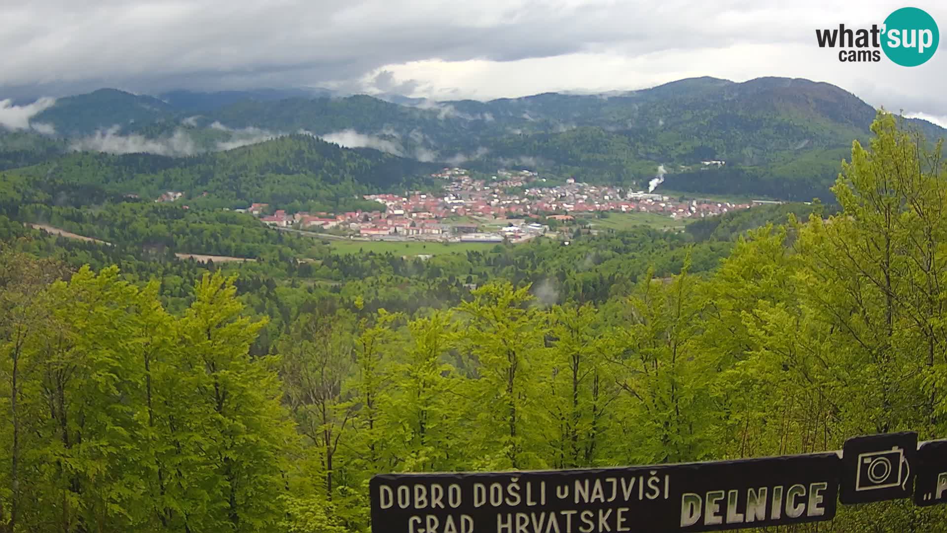 Panorama Delnice – from Ski centar Petehovac