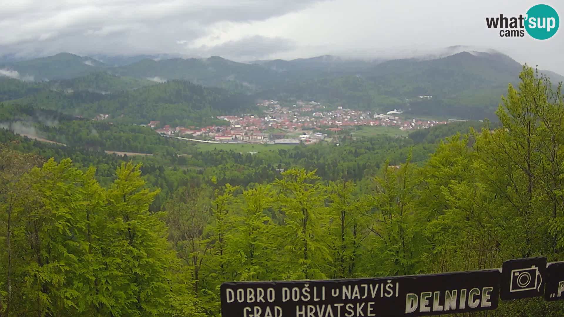 Panorama na Delnice – sa skijališta Petehovac