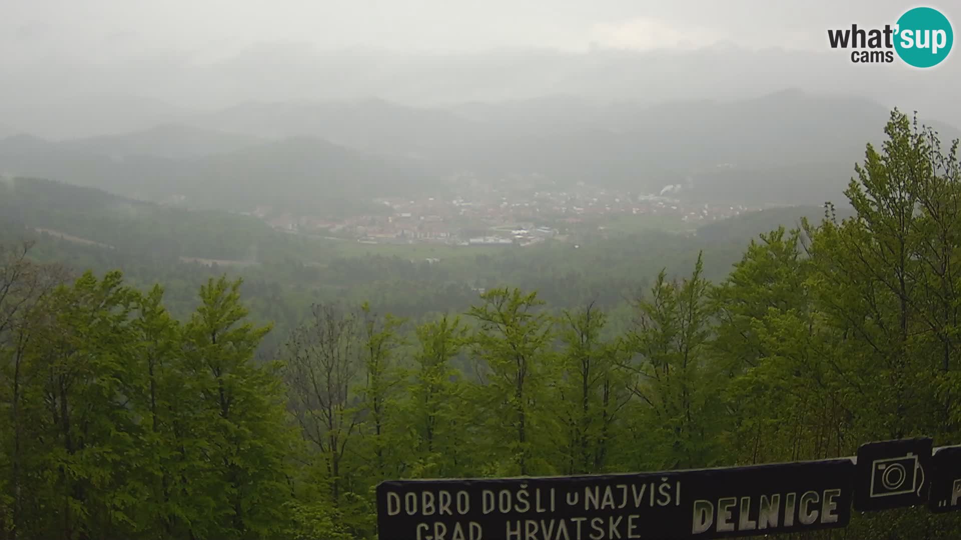 Panorama di Delnice – dalla stazione sciistica Petehovac