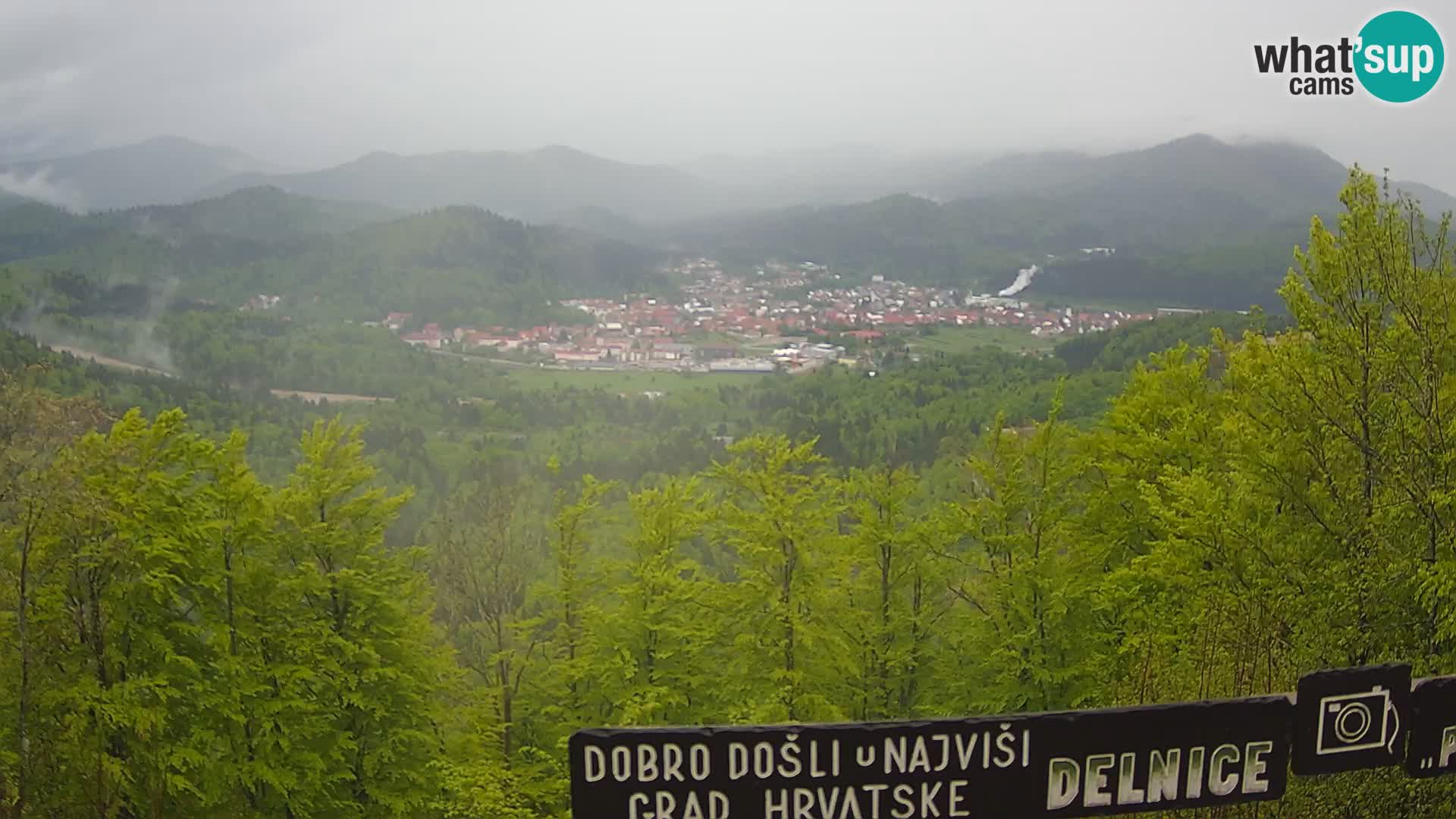 Panorama na Delnice – sa skijališta Petehovac