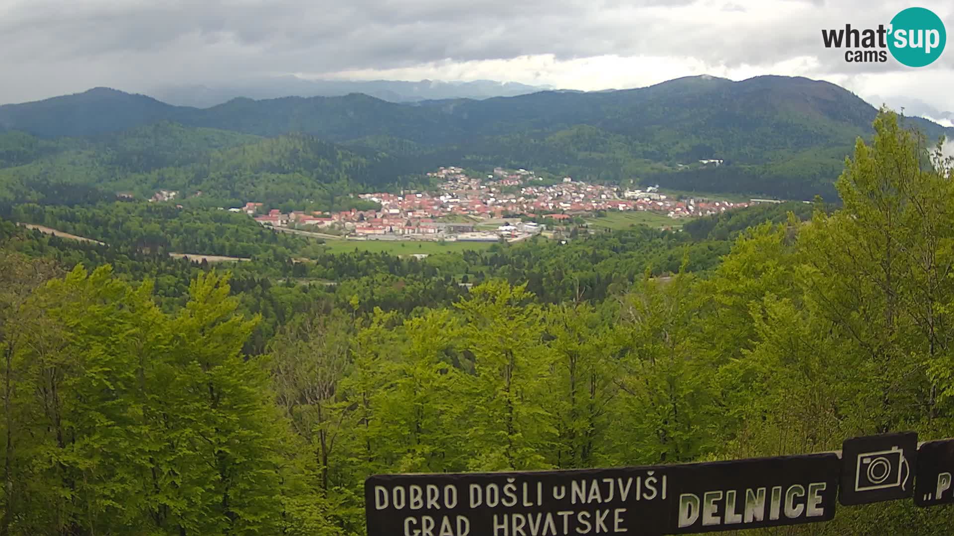 Panorama di Delnice – dalla stazione sciistica Petehovac