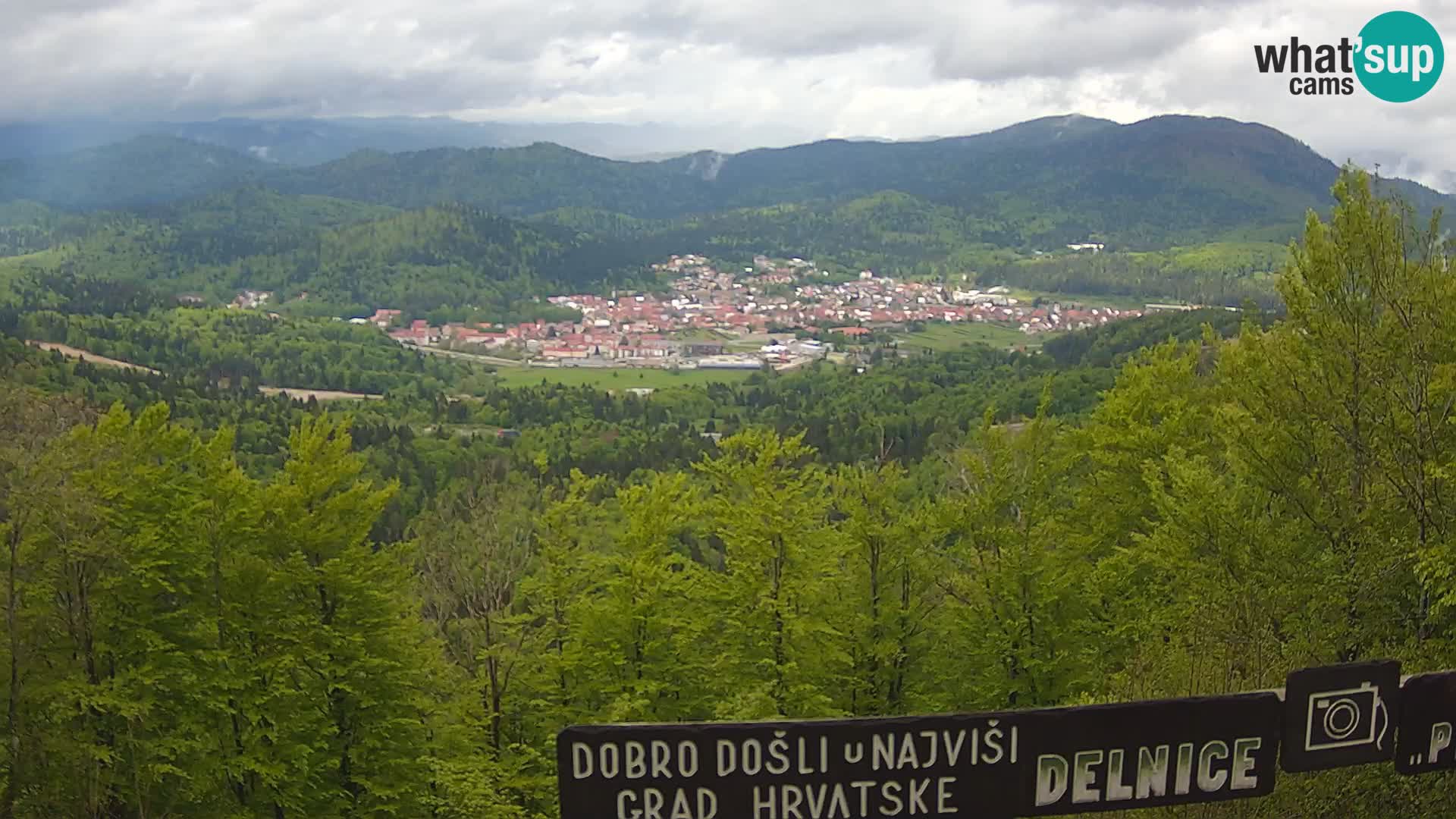 Panorama na Delnice – sa skijališta Petehovac