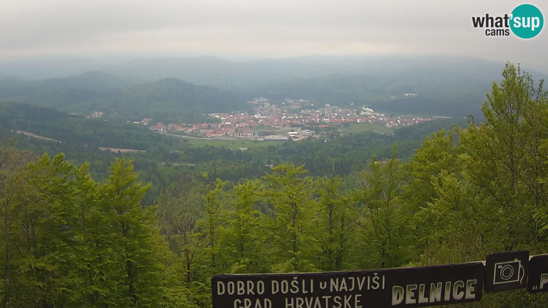 Panorama di Delnice – dalla stazione sciistica Petehovac