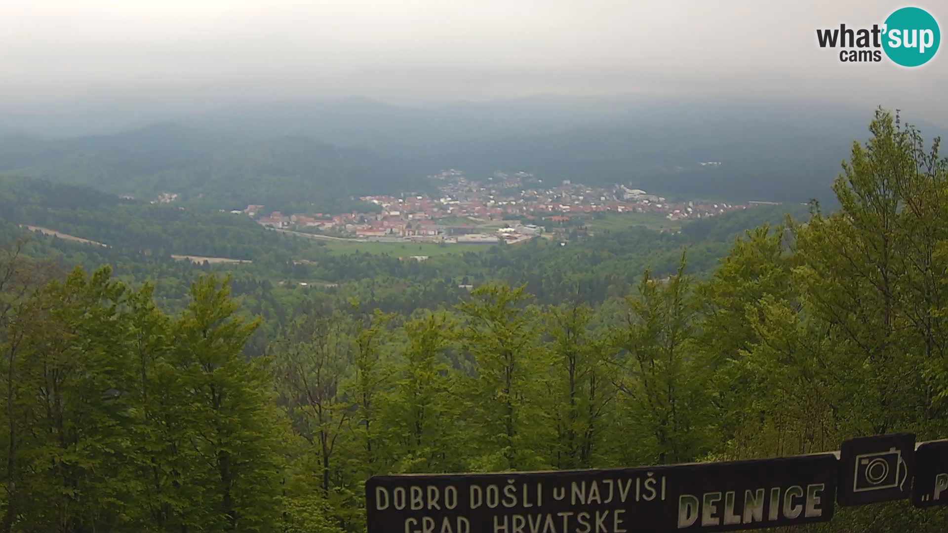 Panorama di Delnice – dalla stazione sciistica Petehovac