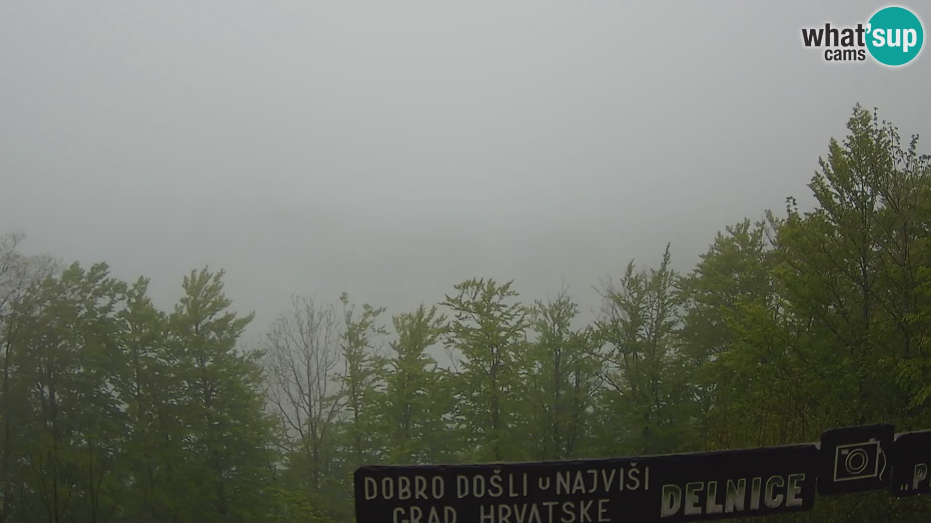 Panorama Delnice – vom Skigebiet Petehovac