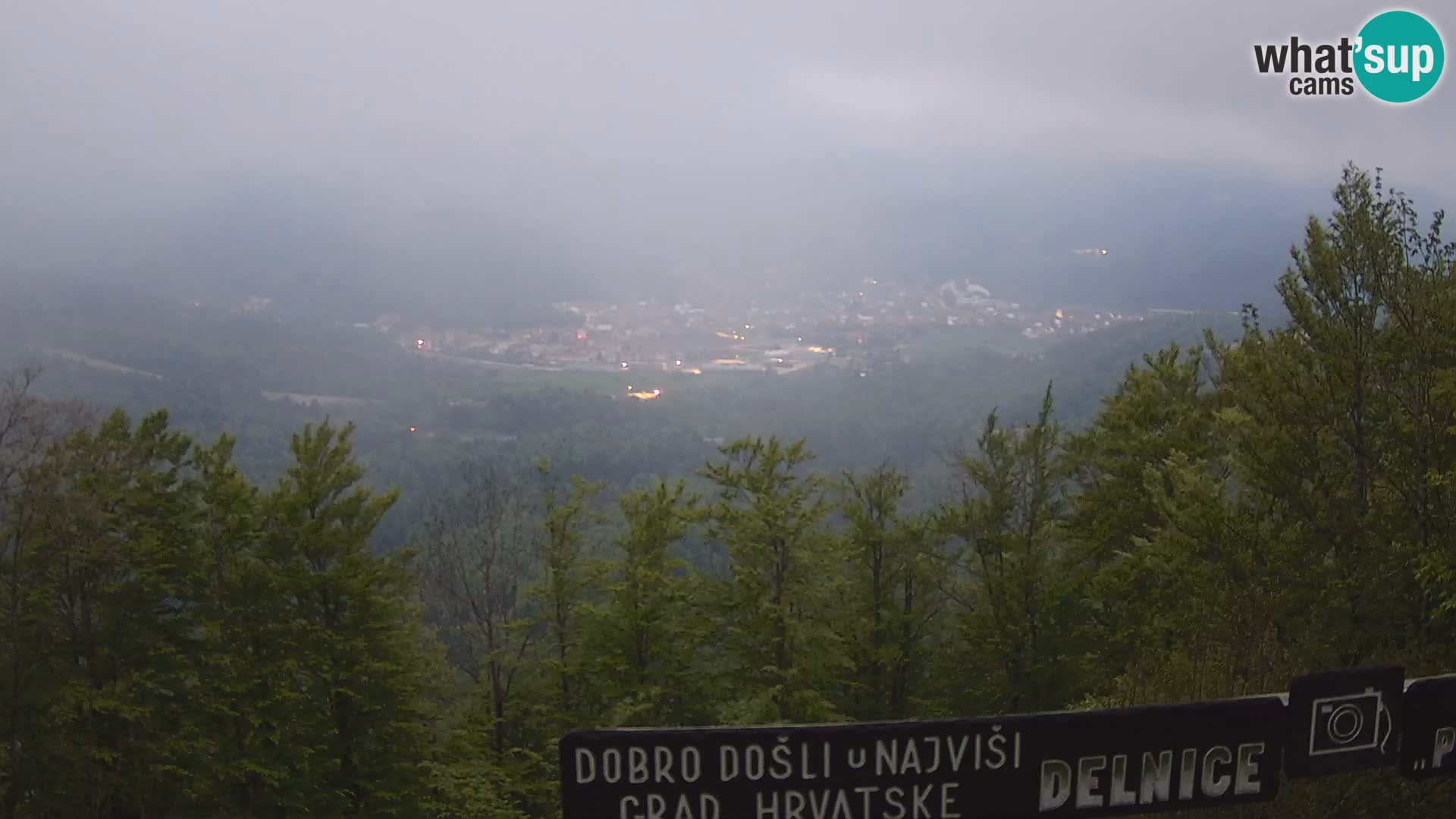 Panorama na Delnice – sa skijališta Petehovac