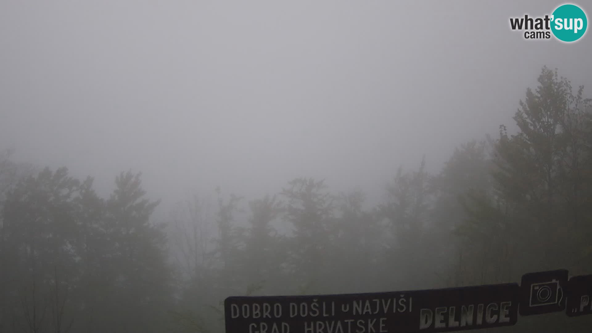 Panorama Delnice – vom Skigebiet Petehovac