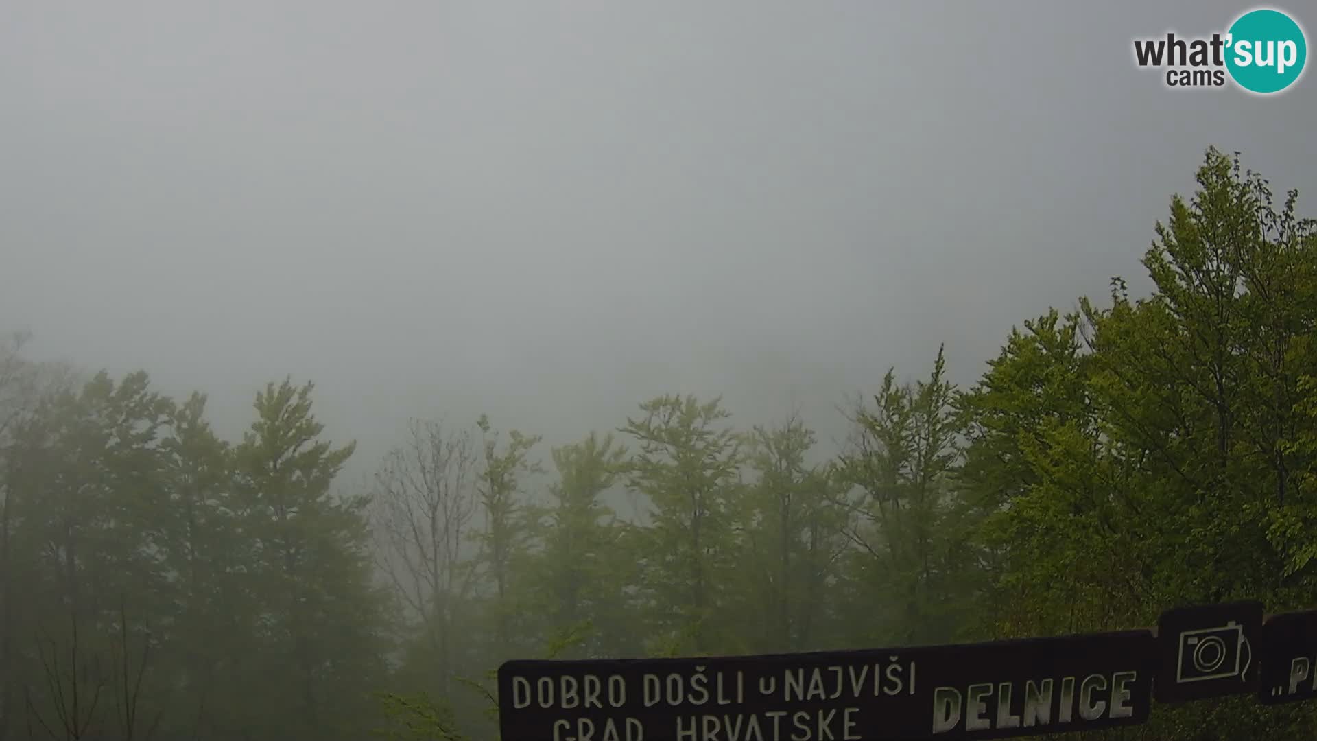 Panorama Delnice – vom Skigebiet Petehovac