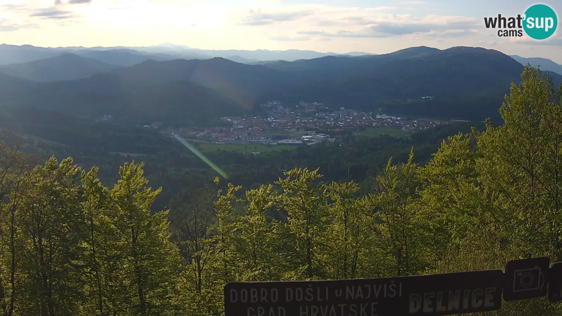 Panorama di Delnice – dalla stazione sciistica Petehovac