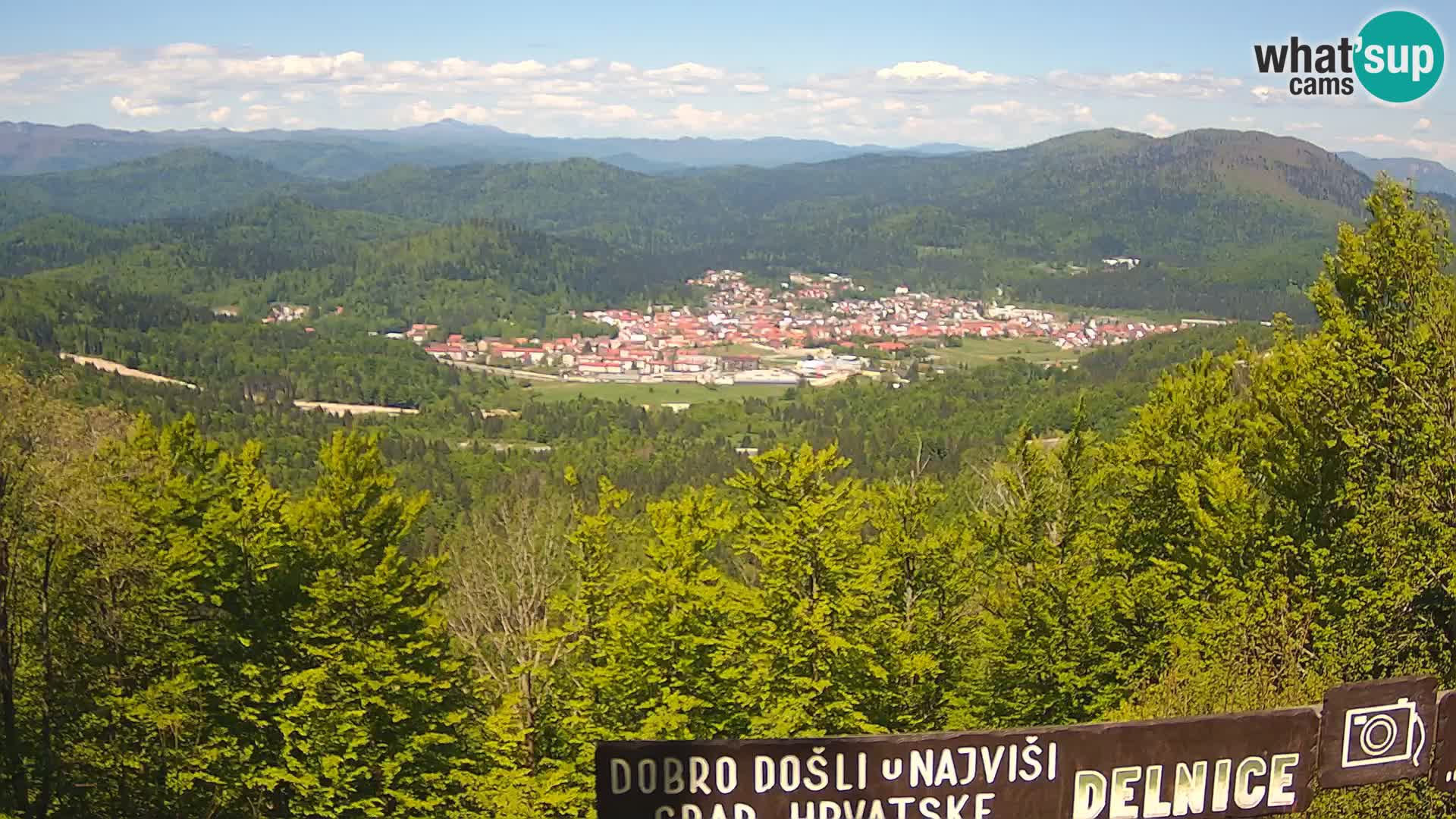 Panorama na Delnice – sa skijališta Petehovac