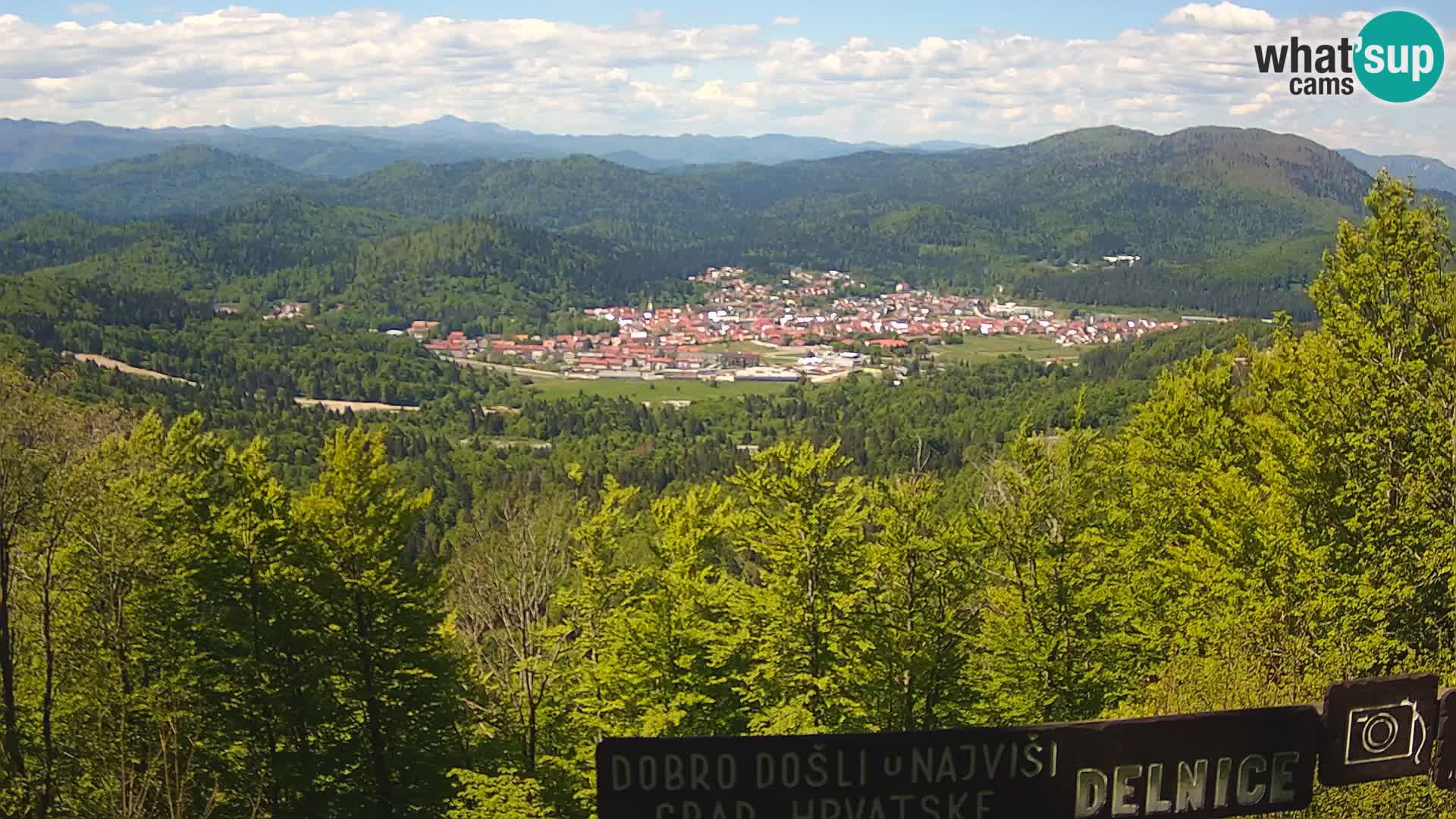 Panorama di Delnice – dalla stazione sciistica Petehovac