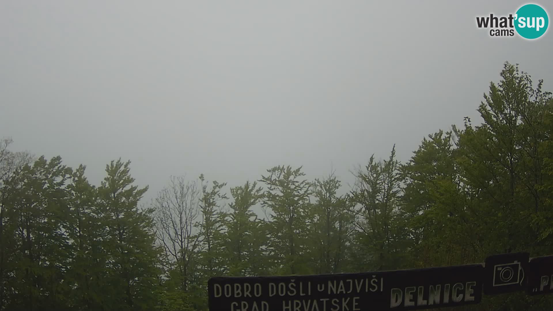 Panorama Delnice – vom Skigebiet Petehovac