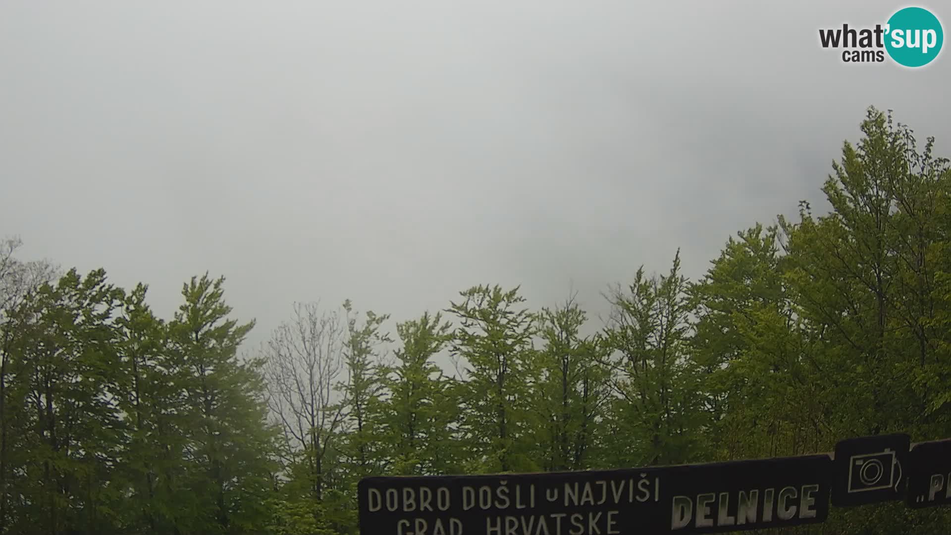 Panorama Delnice – vom Skigebiet Petehovac