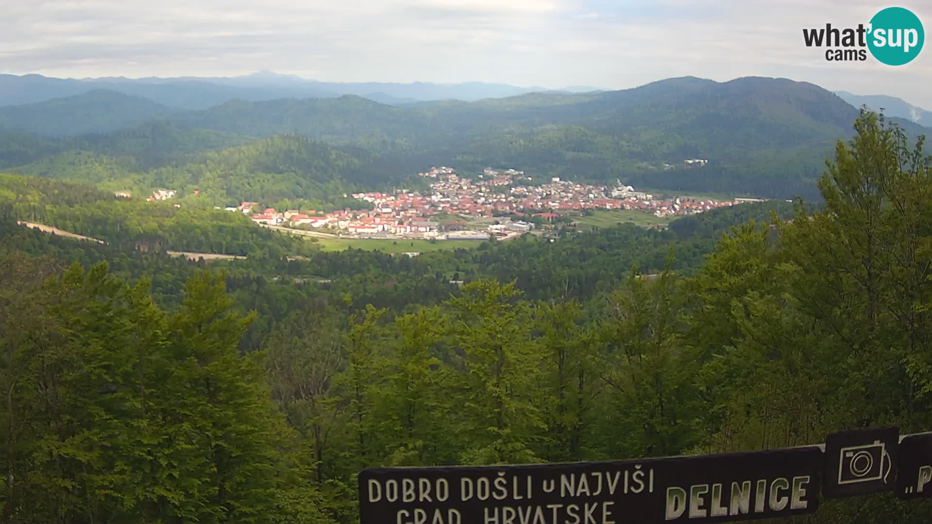 Panorama di Delnice – dalla stazione sciistica Petehovac