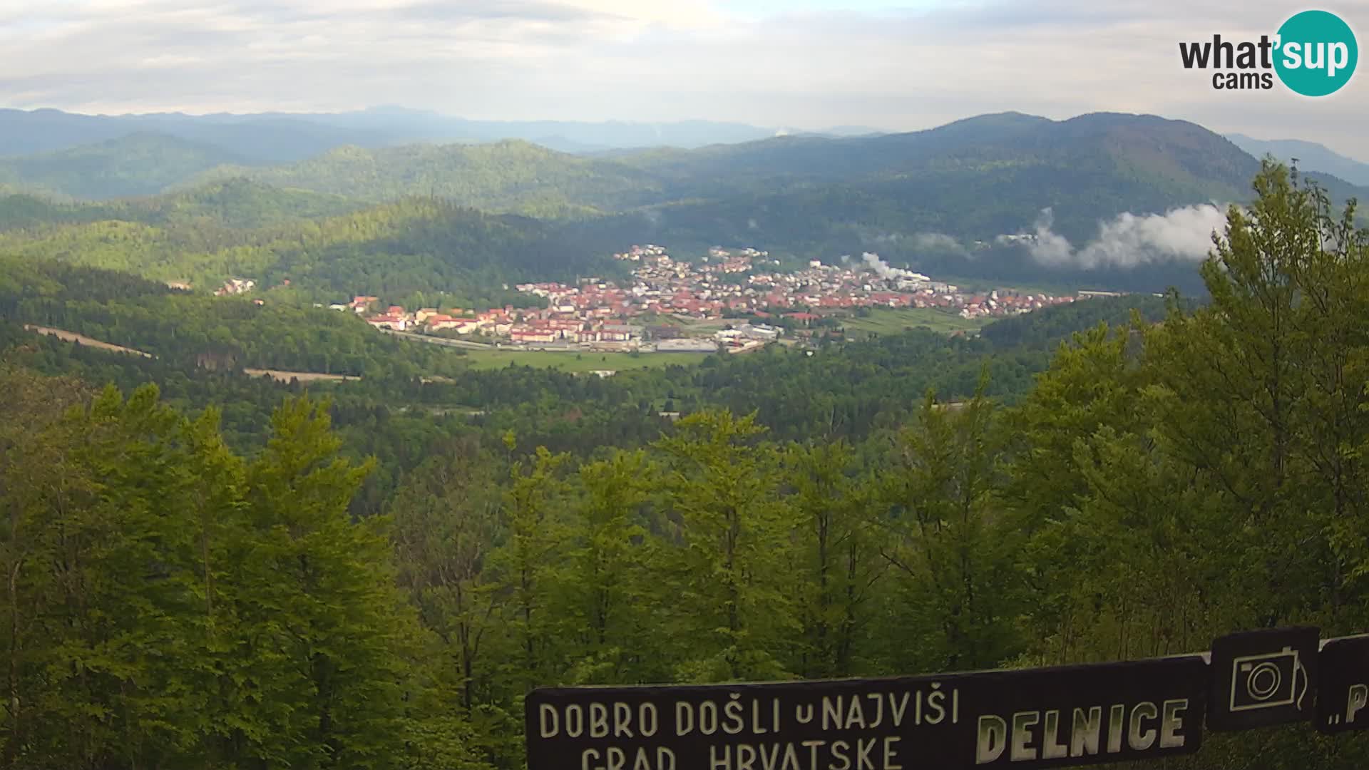 Panorama Delnice – from Ski centar Petehovac