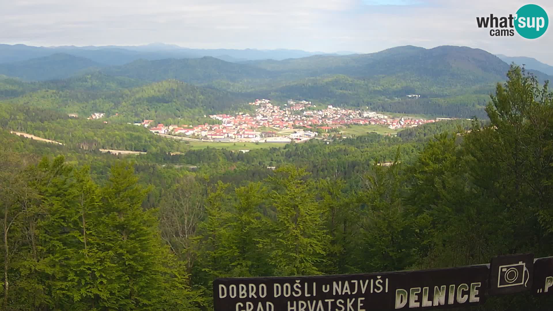 Panorama na Delnice – sa skijališta Petehovac