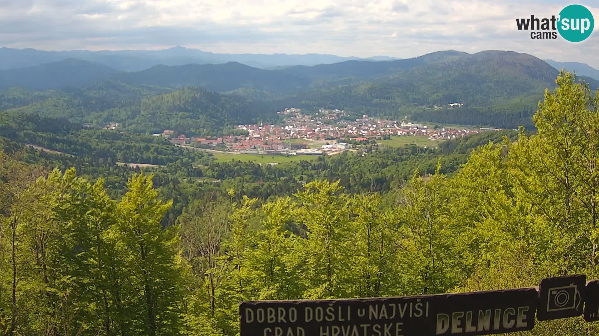 Panorama di Delnice – dalla stazione sciistica Petehovac