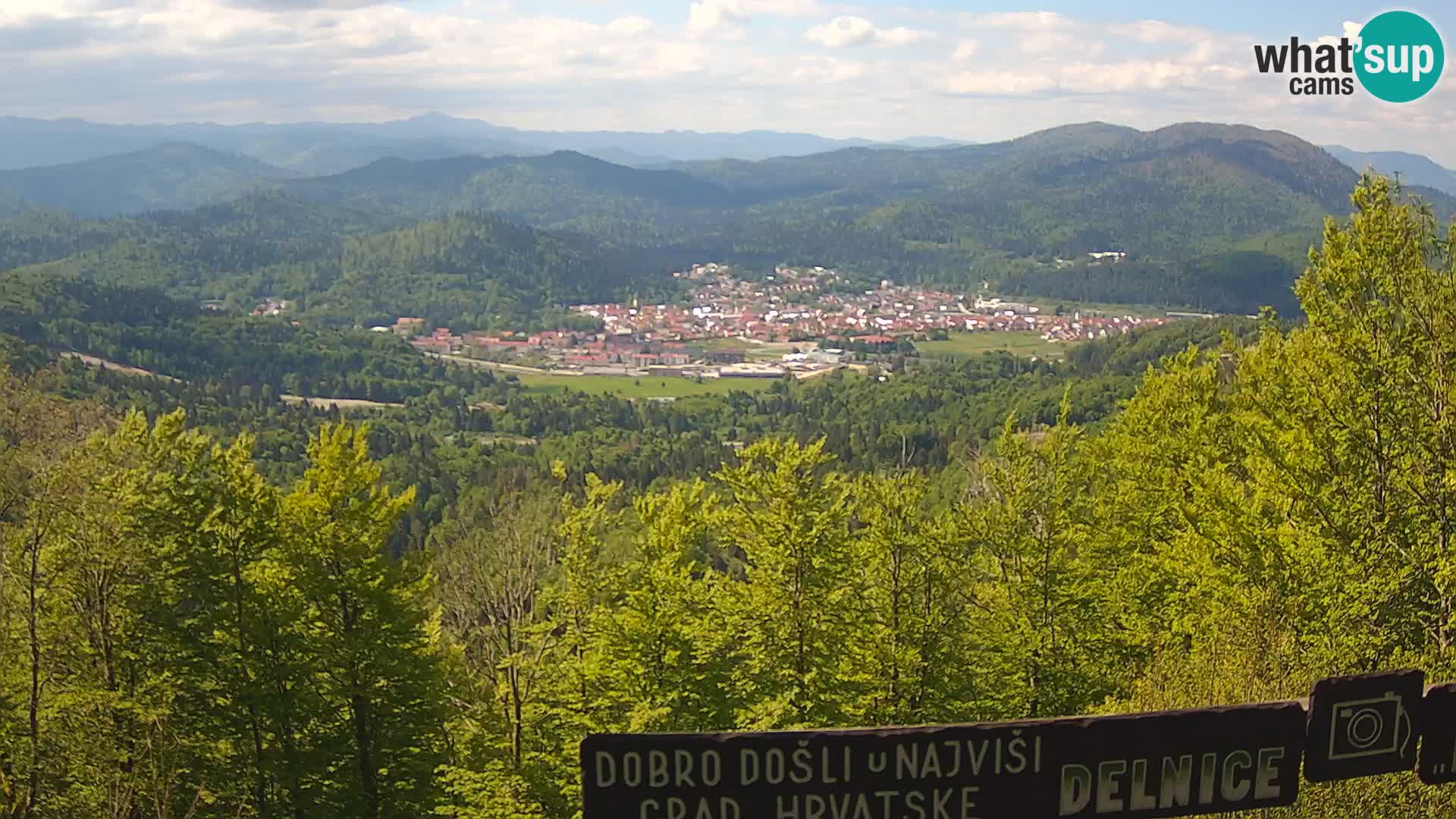 Panorama di Delnice – dalla stazione sciistica Petehovac