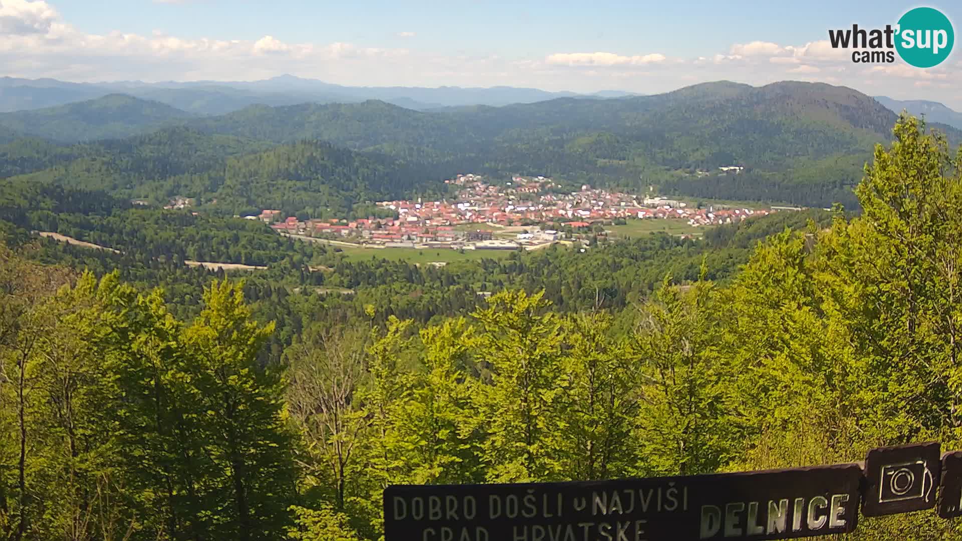 Panorama Delnice – from Ski centar Petehovac
