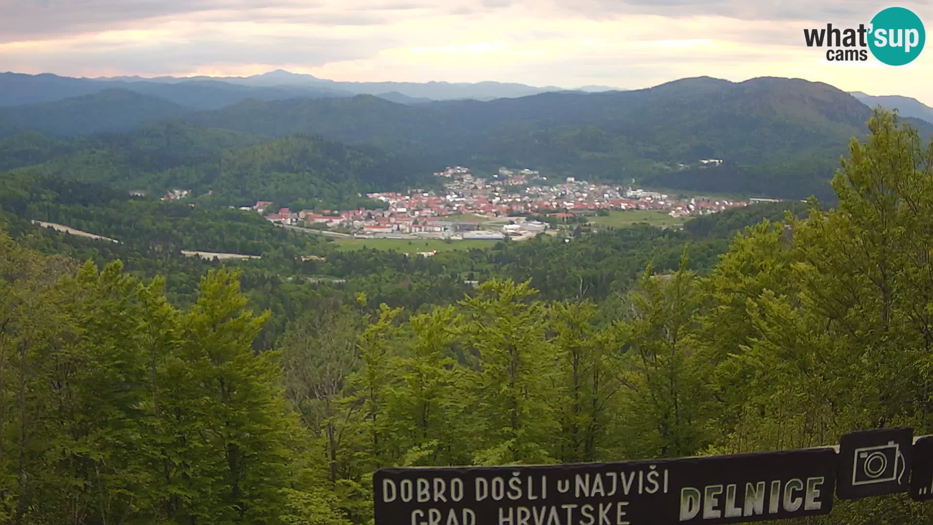 Panorama Delnice – from Ski centar Petehovac