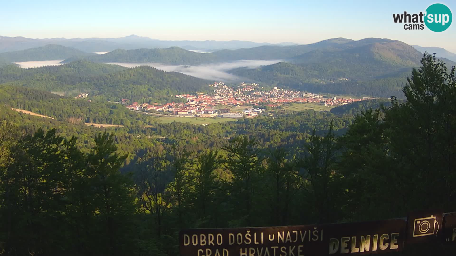 Panorama na Delnice – sa skijališta Petehovac